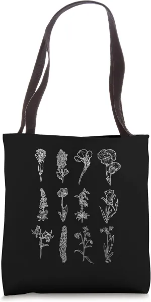 Inspired Flowers Naturalist plant lover Tote Bag