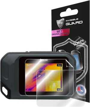 IPG For FLIR C2 / C3 Compact Thermal Inspection Camera Screen Protector (2 Units) Invisible Screen Guard - HD Quality/Self-Healing/Bubble -Free for C2 / C3