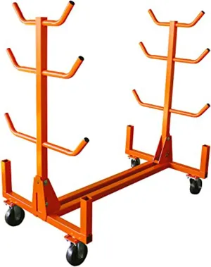 JACKSON TOOL Conduit Rack - Heavy Duty Pipe Cart with Durable 6" Wheels & Powder Coated Finish - 5050