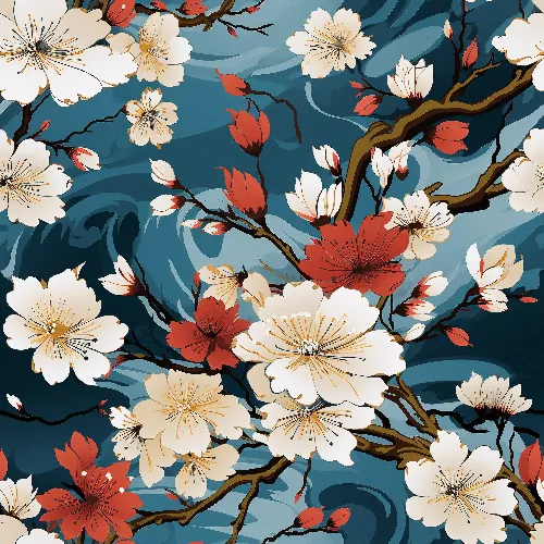 Japanese kimono sakura
