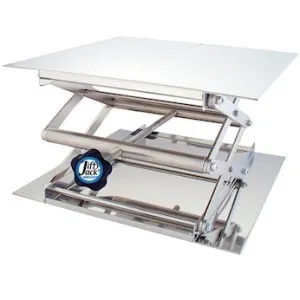 Jiffy-Jack Lab Jack, 16" x 16" Stainless Steel Lab-Lift, 180lb (81kg) Limit