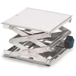 Jiffy-Jack Lab Jack, 8" x 8" Stainless Steel Lab-Lift, 55Lb (25kg) Limit
