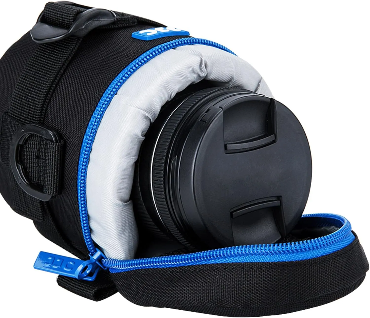 JJC Thick Camera Lens Pouch Case for Canon RF-S 18-150mm f/3.5-6.3 IS STM EF 50mm f/1.8 EF-S 18-55mm II Nikon AF 50mm f1.8D AF-S 50mm f1.8G 18-55mm Fuji XF 23mm 35mm F2 and Lens Size Below 2.95"x3.93"