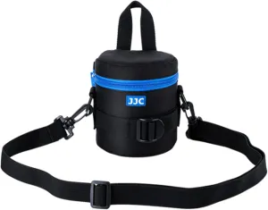 JJC Thick Camera Lens Pouch Case for Canon RF-S 18-150mm f/3.5-6.3 IS STM EF 50mm f/1.8 EF-S 18-55mm II Nikon AF 50mm f1.8D AF-S 50mm f1.8G 18-55mm Fuji XF 23mm 35mm F2 and Lens Size Below 2.95"x3.93"