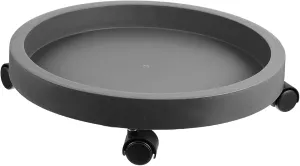 KESYOO Flower Pot Base Movable Roller Moveable Rolling Mover Plant Dolly Wheeled Plant Pot Base with Wheels Trolleys Casters Tray Plants Flower Pot Trolley Dark Plastic Raw Material
