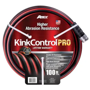 Kink Control Pro Garden Hose, Water Hosewith Superior UV Resistance, Ergonomic Grip, High Burst Strength, Triple Frame Technology for Kink Resistance, 100 Ft