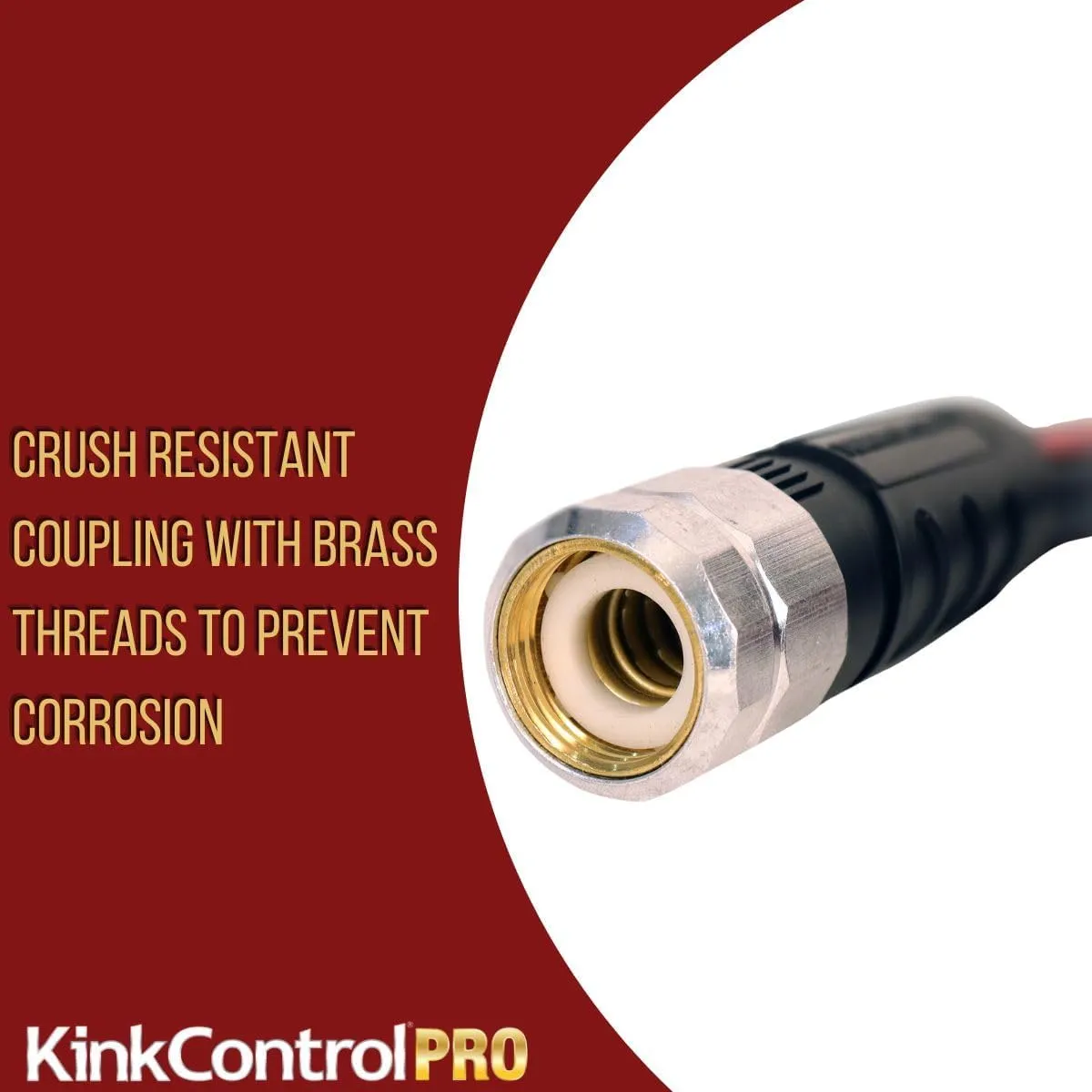 Kink Control Pro Garden Hose, Water Hosewith Superior UV Resistance, Ergonomic Grip, High Burst Strength, Triple Frame Technology for Kink Resistance, 100 Ft