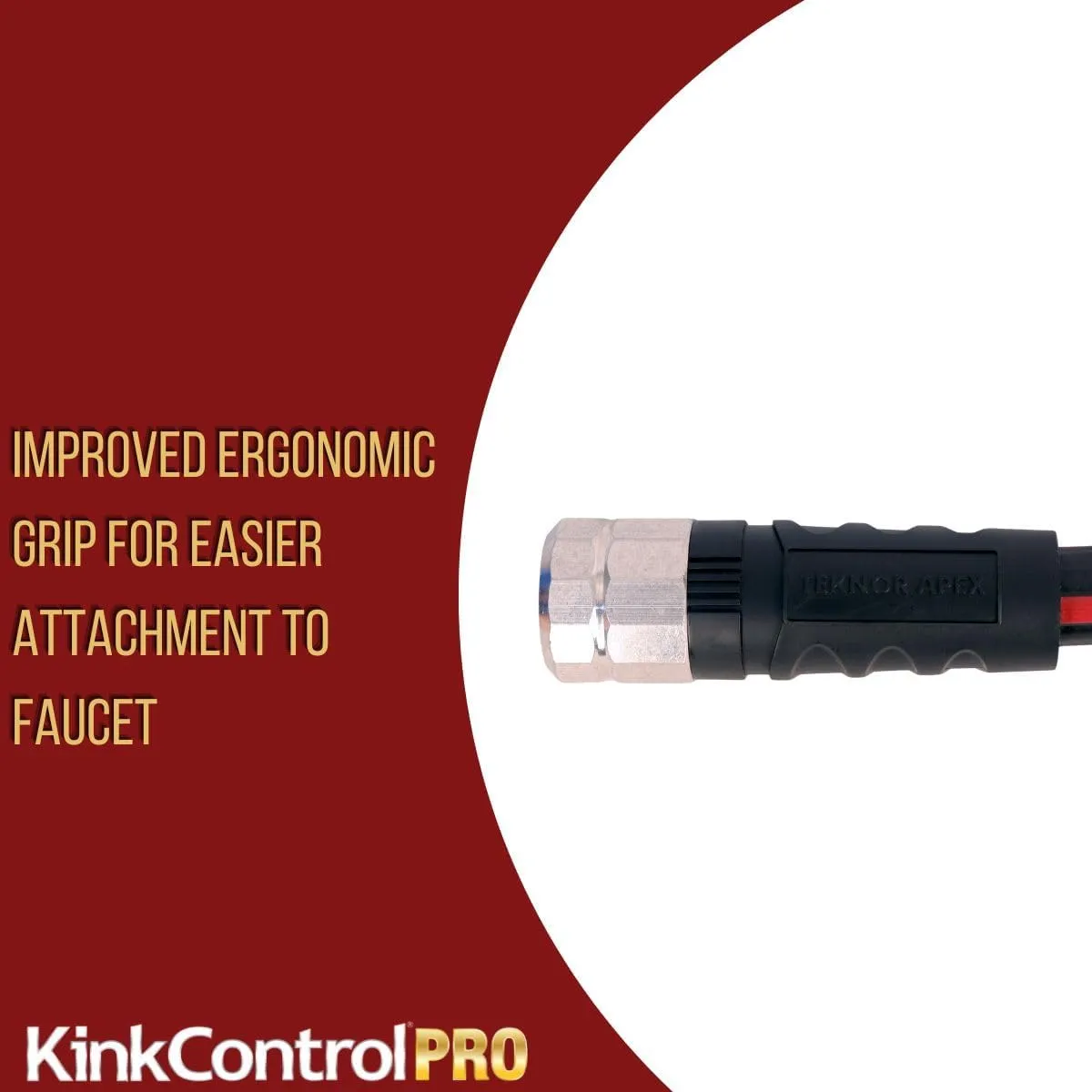 Kink Control Pro Garden Hose, Water Hosewith Superior UV Resistance, Ergonomic Grip, High Burst Strength, Triple Frame Technology for Kink Resistance, 100 Ft