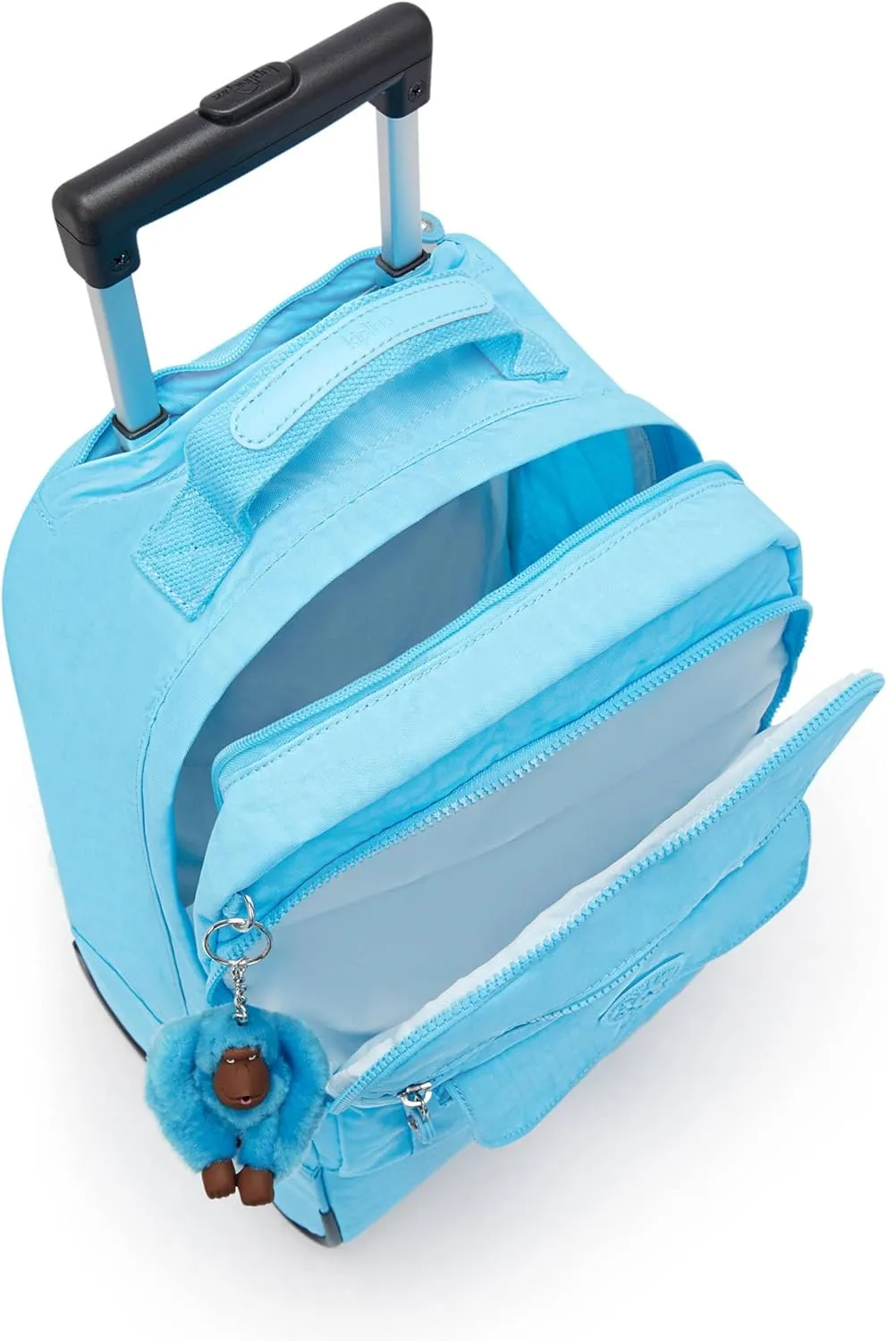 Kipling Sanaa Large Rolling Backpack Powder Blue