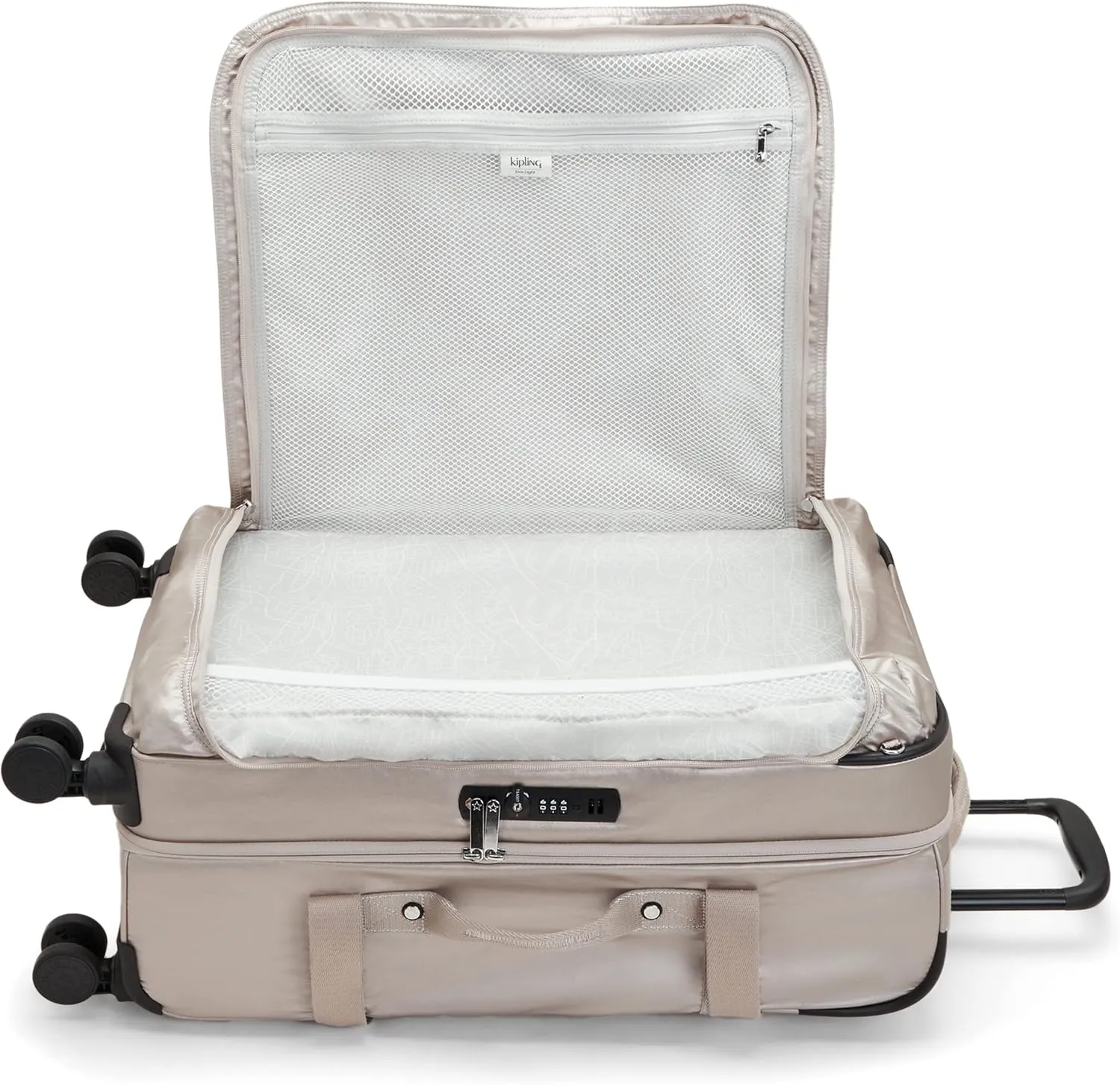Kipling Spontaneous Medium Rolling Luggage Metallic Glow One Size