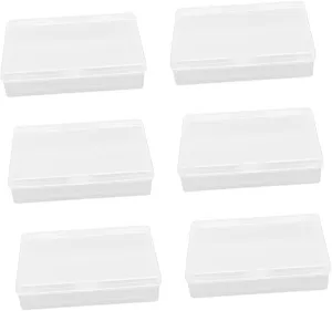 Kisangel 12pcs Transparent Storage Box for Cards Container for Playing Card Organization and Multifunctional Holder for Game and Craft Storage