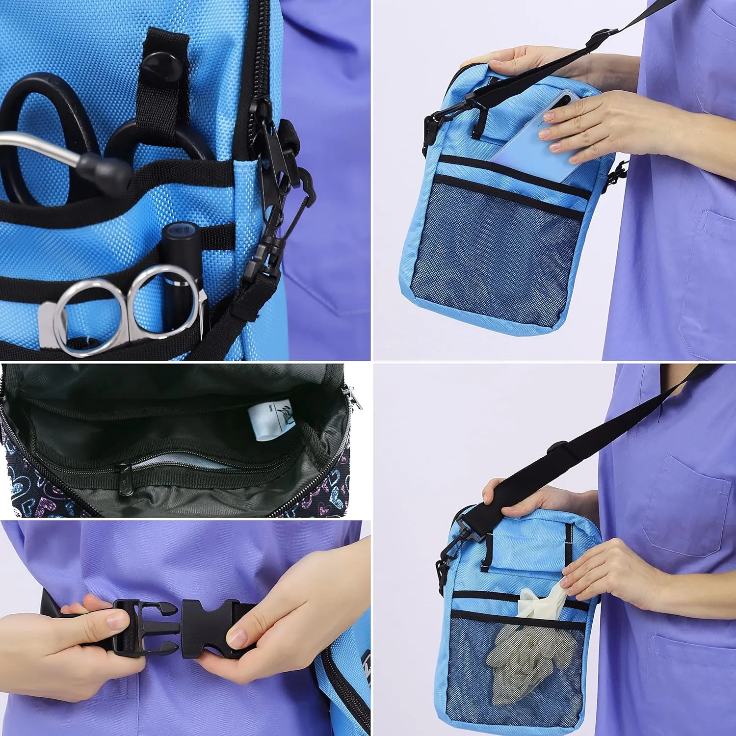Kit Practical Waist Bag for Nurses, Fanny Pack for Work, Utility Belt Organizer Bag (Tianlanse)