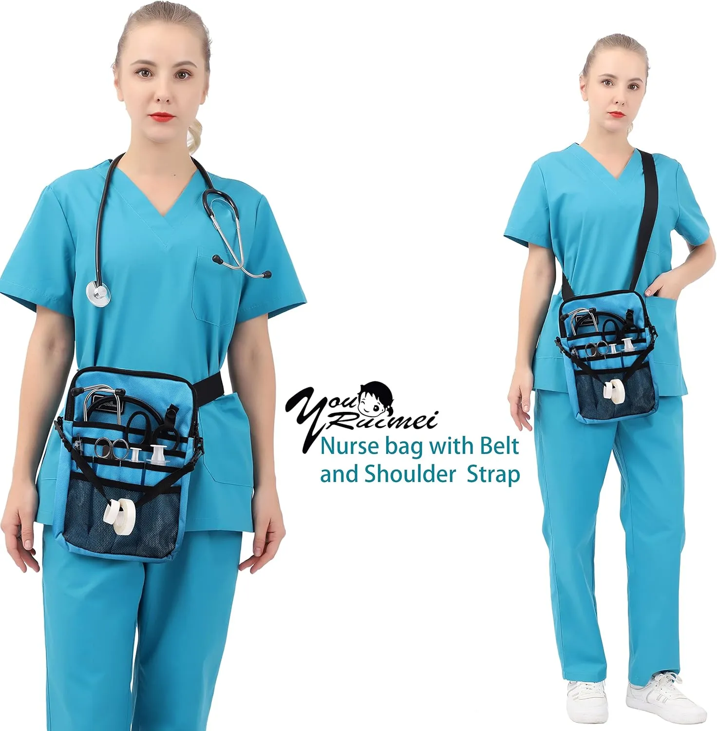 Kit Practical Waist Bag for Nurses, Fanny Pack for Work, Utility Belt Organizer Bag (Tianlanse)