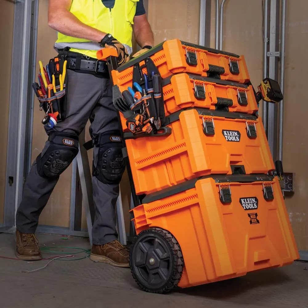 Klein Tools 55832MB MODbox Tool Pouch, 8-Pocket Electrician Bag, Quick Attach and Release for Tool Belts and MODBox Rail System