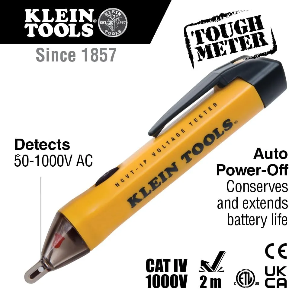 Klein Tools 80064 AC Circuit Breaker Kit with GFCI Digital Circuit Breaker Finder, Non-Contact Voltage Tester Pen and Zipper Bag, 3-Piece