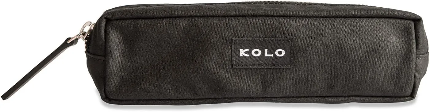 Kolo Parker Long Weatherproof Pen and Pencil Case, Marker and Tool Storage, Black