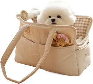 Korean Fashion Outdoor Portable Cat Bag Portable Dog Bag Crossbody Pet Single-Shoulder Bag Breathable Cat Nest(Large)