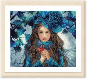 Lanarte Counted Cross Stitch Flower GRL, Multicoloured