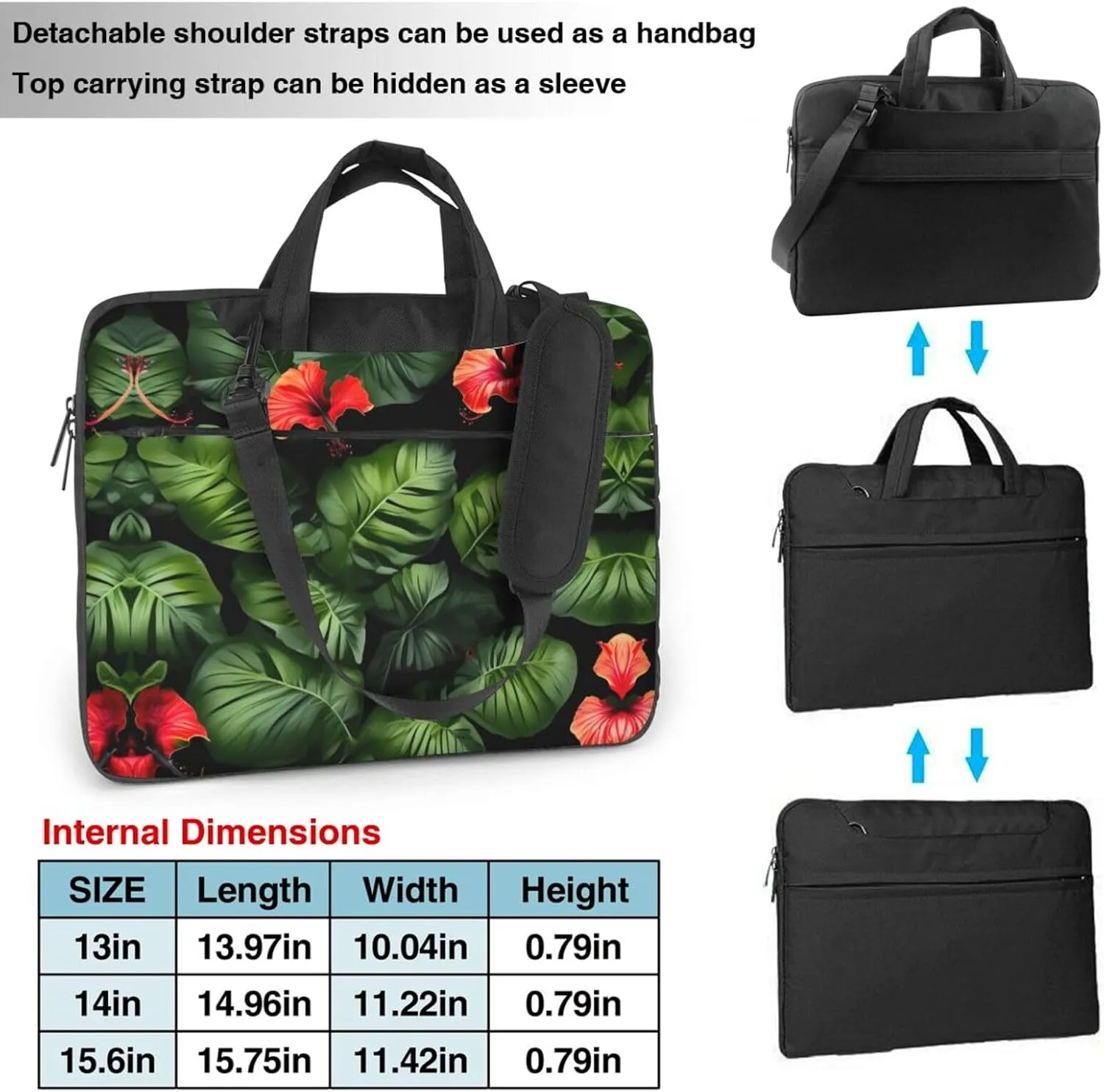 Laptop Bags Stylish, Functional, and Secure Cases for Men and Women, 15.6-inch Laptop Bags Thug Life Flowers