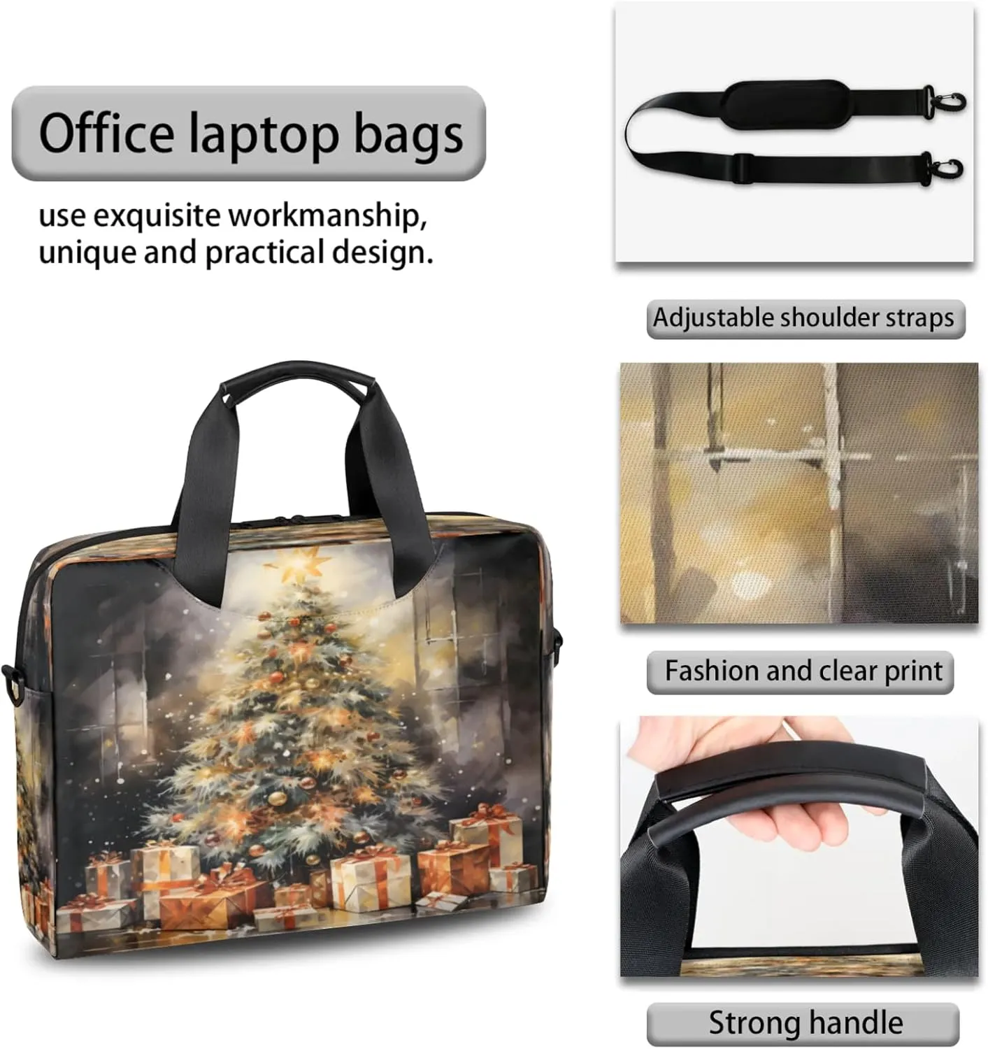 Laptop Carrying Case, Laptop and Tablet, Sleek Design, Water-Repellent Fabric, Business Casual, Casual Toploader