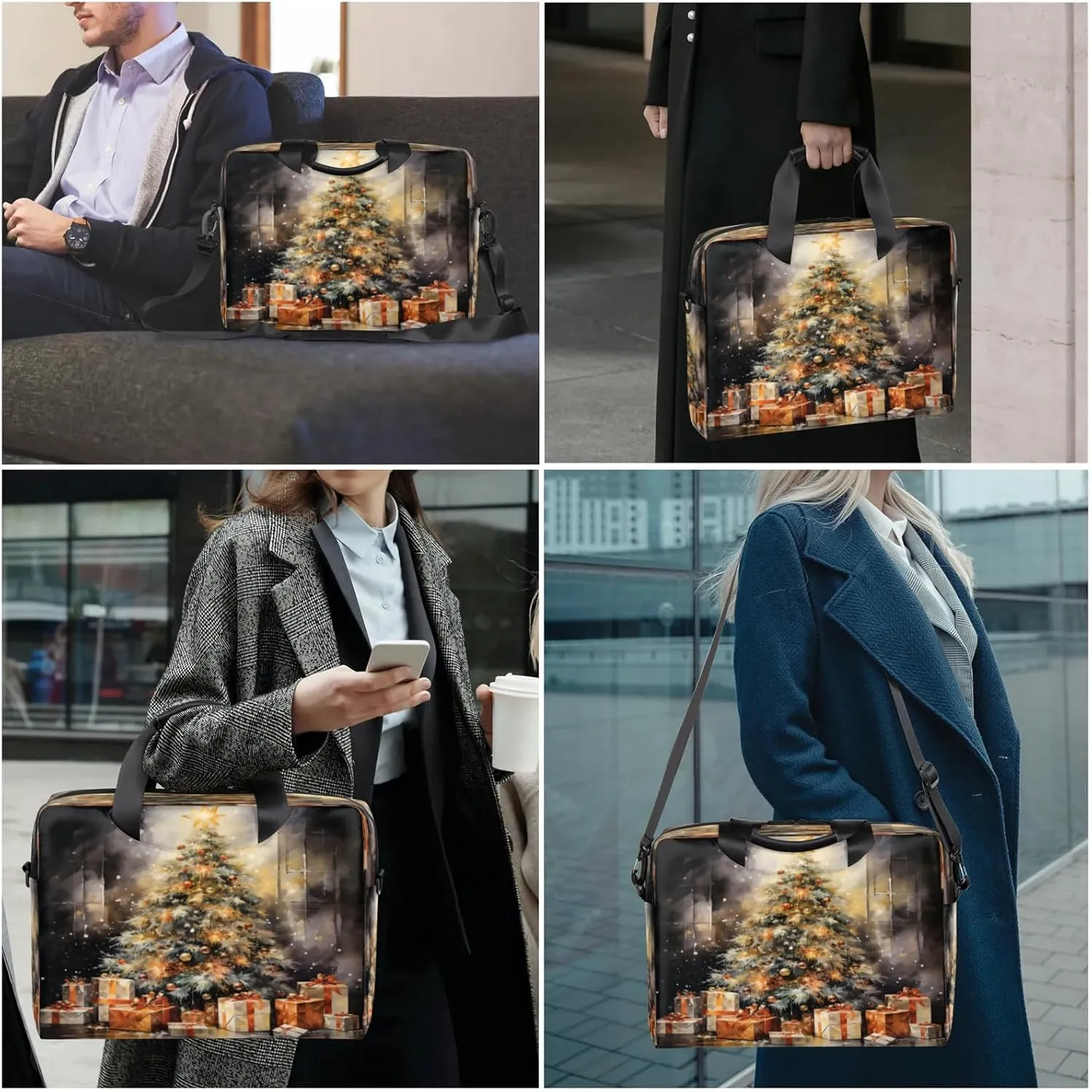 Laptop Carrying Case, Laptop and Tablet, Sleek Design, Water-Repellent Fabric, Business Casual, Casual Toploader