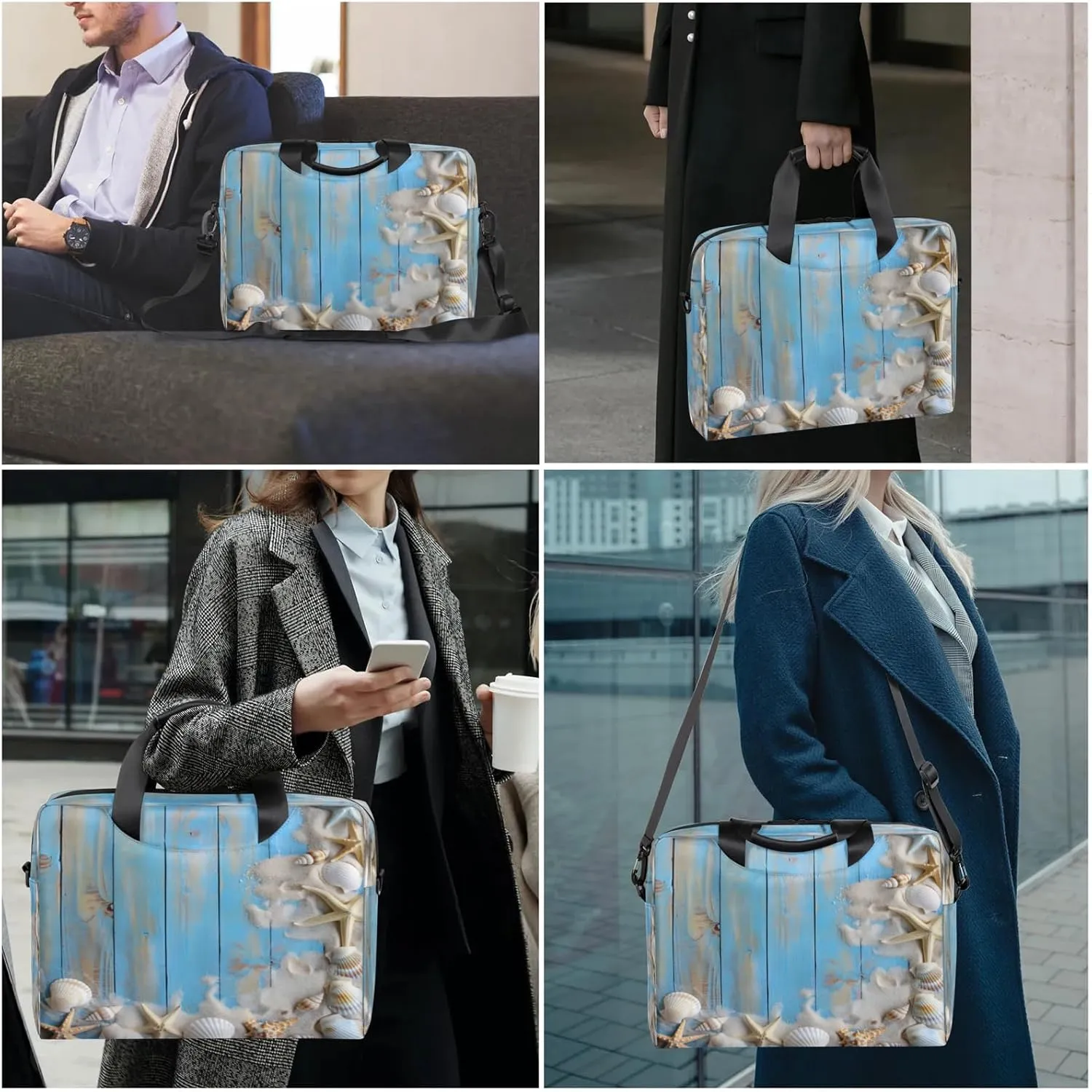 Laptop Carrying Case, Laptop and Tablet, Sleek Design, Water-Repellent Fabric, Business Casual, Casual Toploader