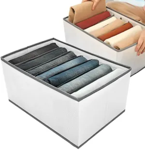 Large Fabric Drawer Organizer for Wardrobe Storage (Pack of 2)