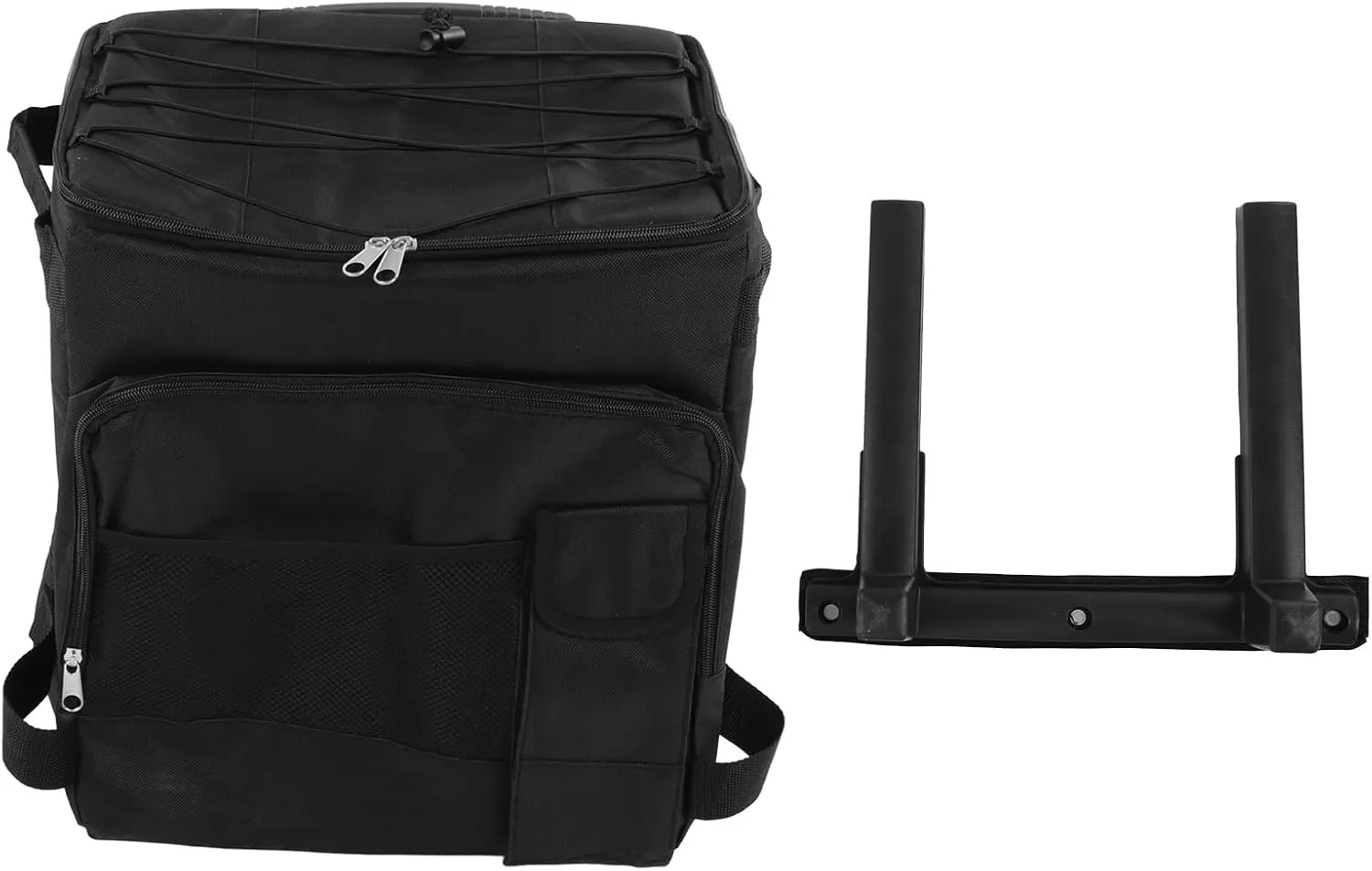 Large Rolling Cooler 43L Portable Insulated Wheeled Cooling Bag with Dual and Handle for Outdoor Camping Picnic Oxford Cloth Material