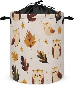 Laundry Hampers, Large Drawstring Laundry Bag, Removable Laundry Bags, Collapsible Storage Bin with Handles for Home Organization, Kids Room, Nursery Plant