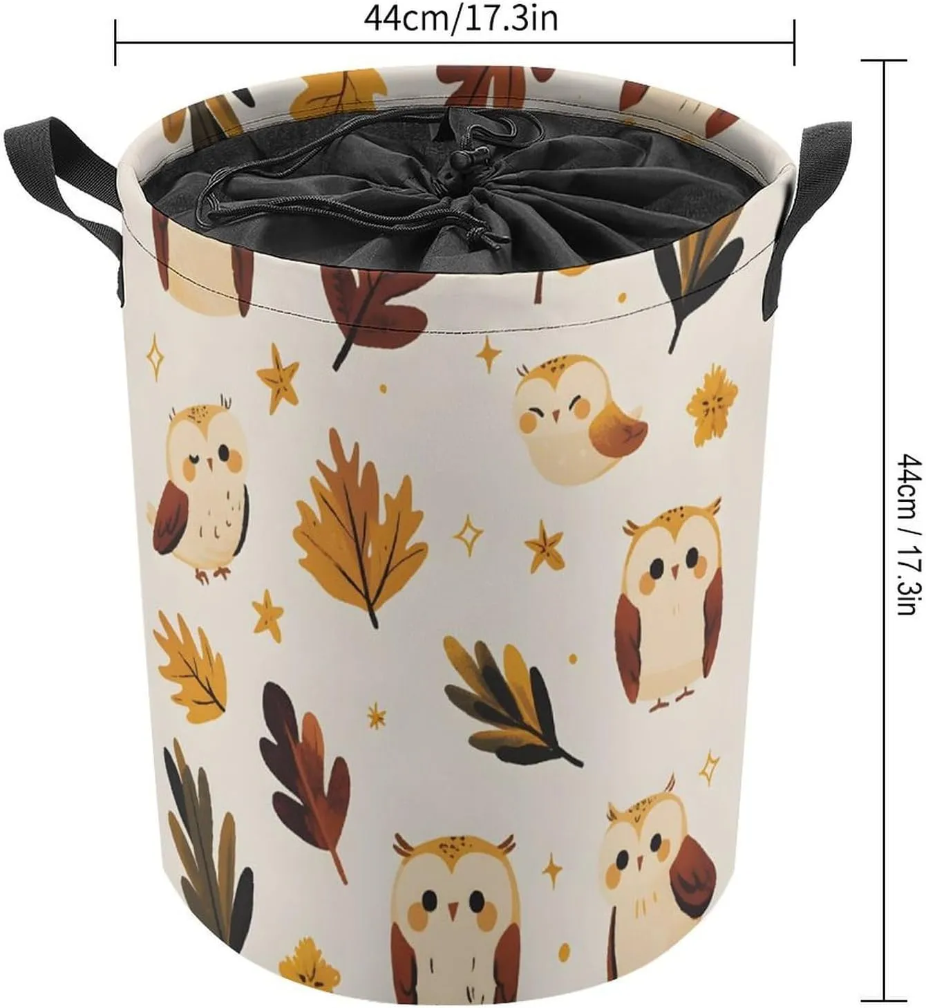 Laundry Hampers, Large Drawstring Laundry Bag, Removable Laundry Bags, Collapsible Storage Bin with Handles for Home Organization, Kids Room, Nursery Plant