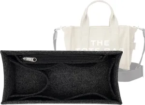 Lckaey purse insert insert for marc jacobs large tote bag tote bag insert organizer 2042black-L