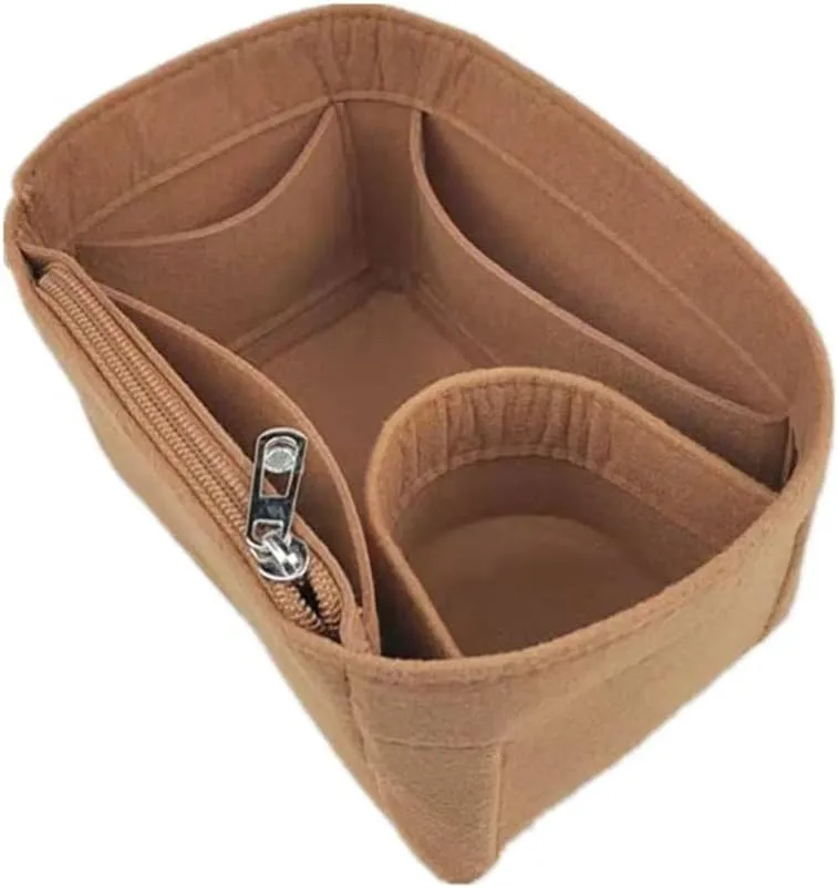 Lckaey Purse Organizer insert for picotin 26 bag organizer 1098camel-L