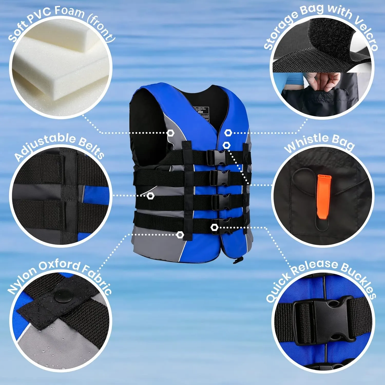 Leader Accessories Adult Universal USCG Approved Vest