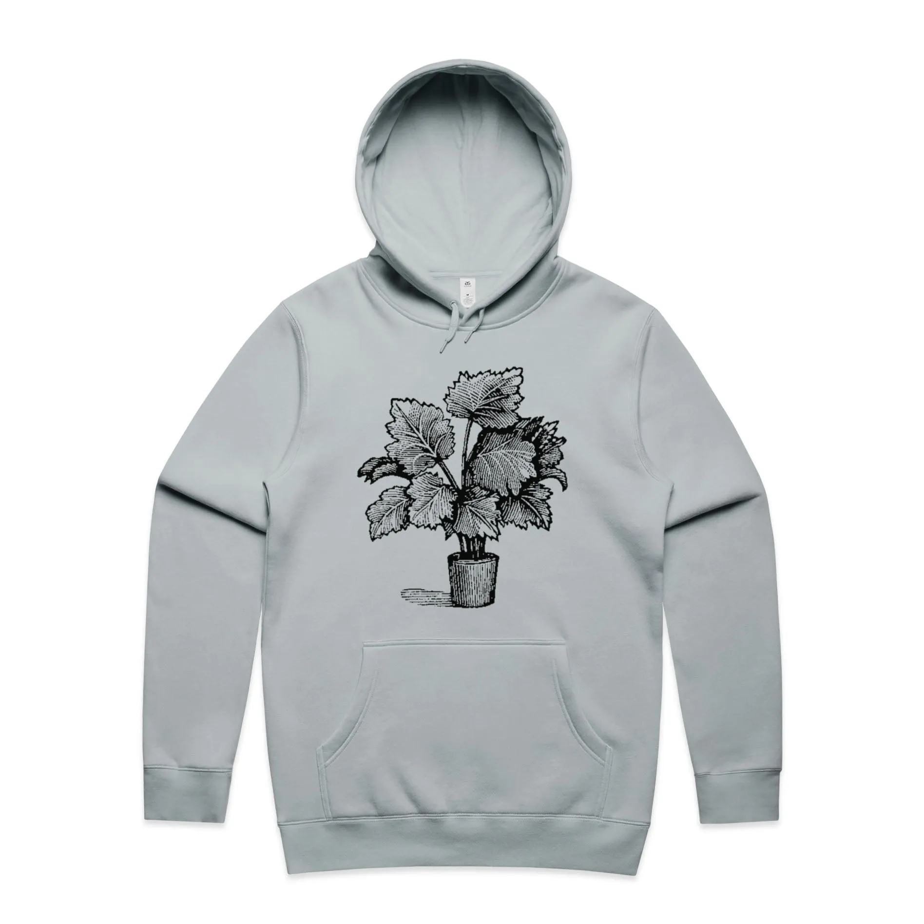 Leafy Pot Plant – Men's Hooded Sweatshirt