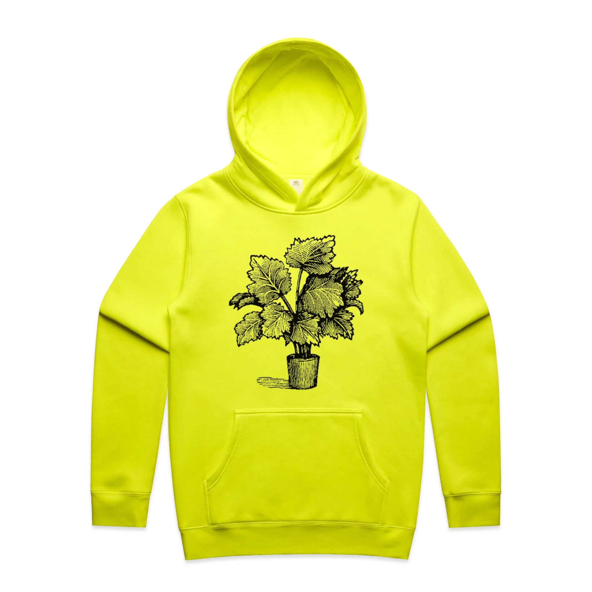 Leafy Pot Plant – Men's Hooded Sweatshirt