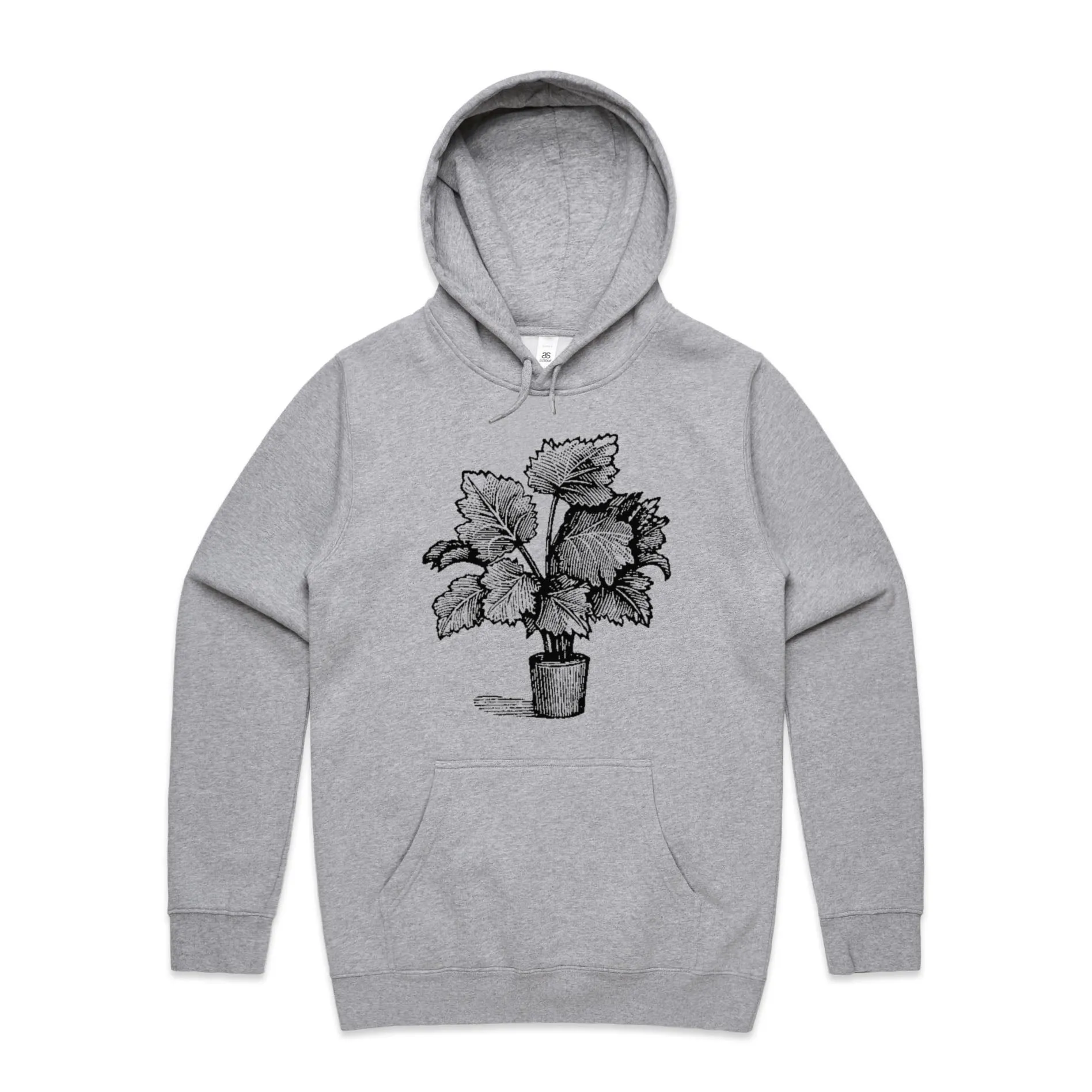 Leafy Pot Plant – Men's Hooded Sweatshirt