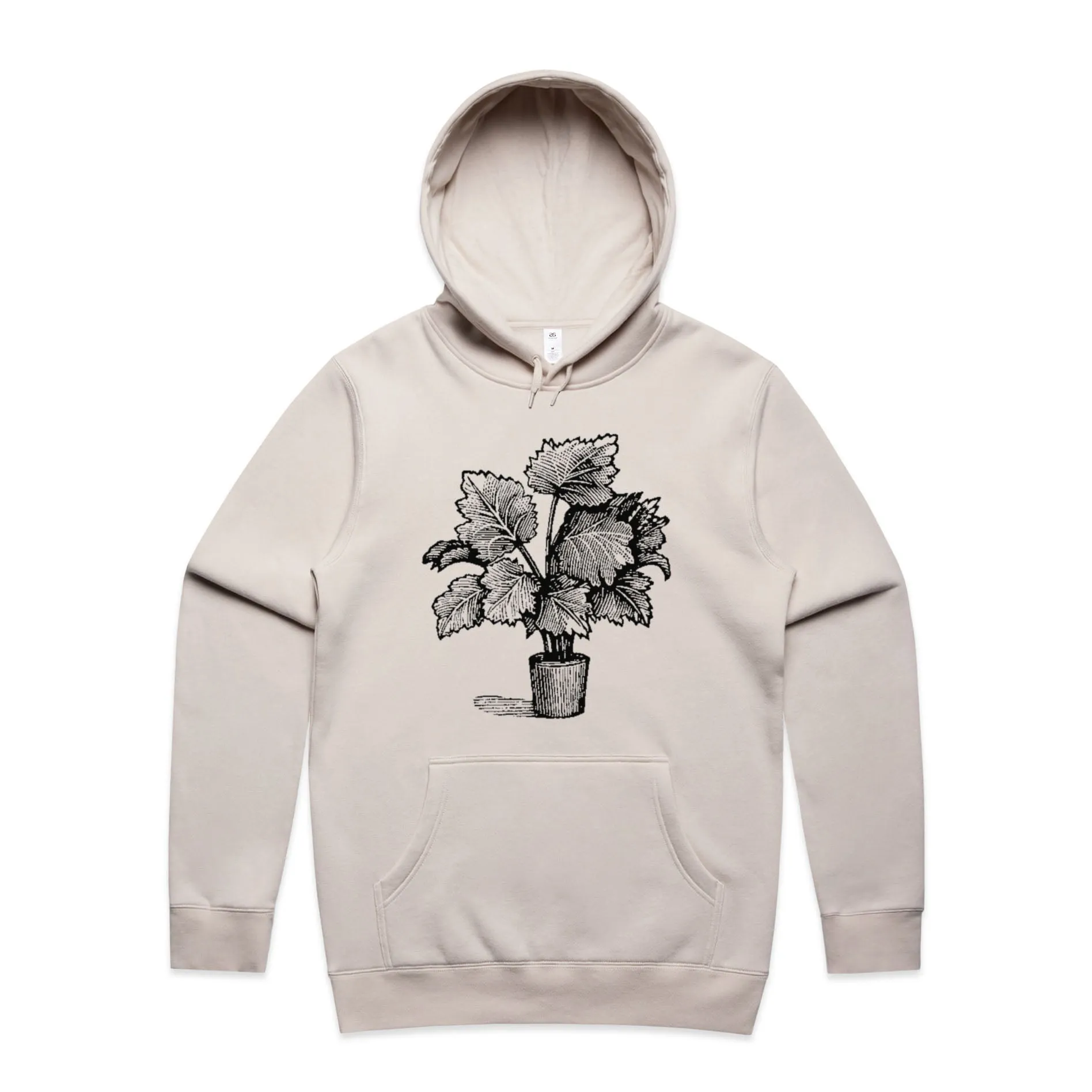 Leafy Pot Plant – Men's Hooded Sweatshirt