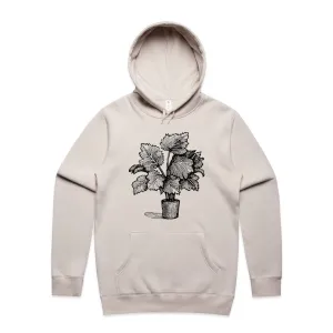 Leafy Pot Plant – Men's Hooded Sweatshirt