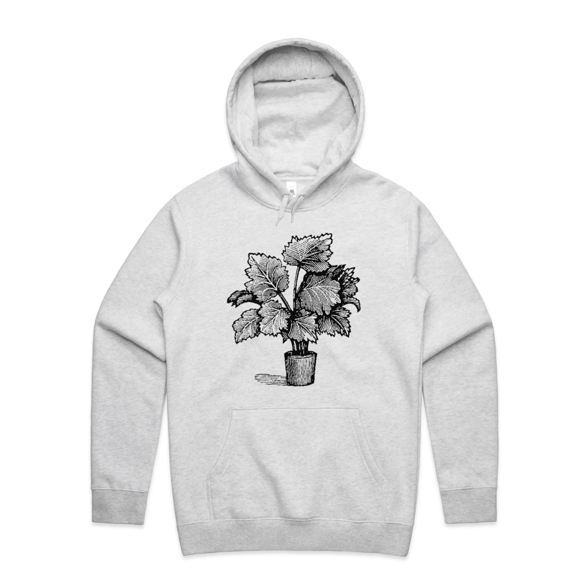 Leafy Pot Plant – Men's Hooded Sweatshirt