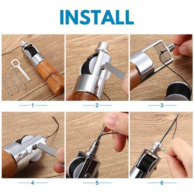 Leathercraft Sewing Stitching Awl Needle Tool