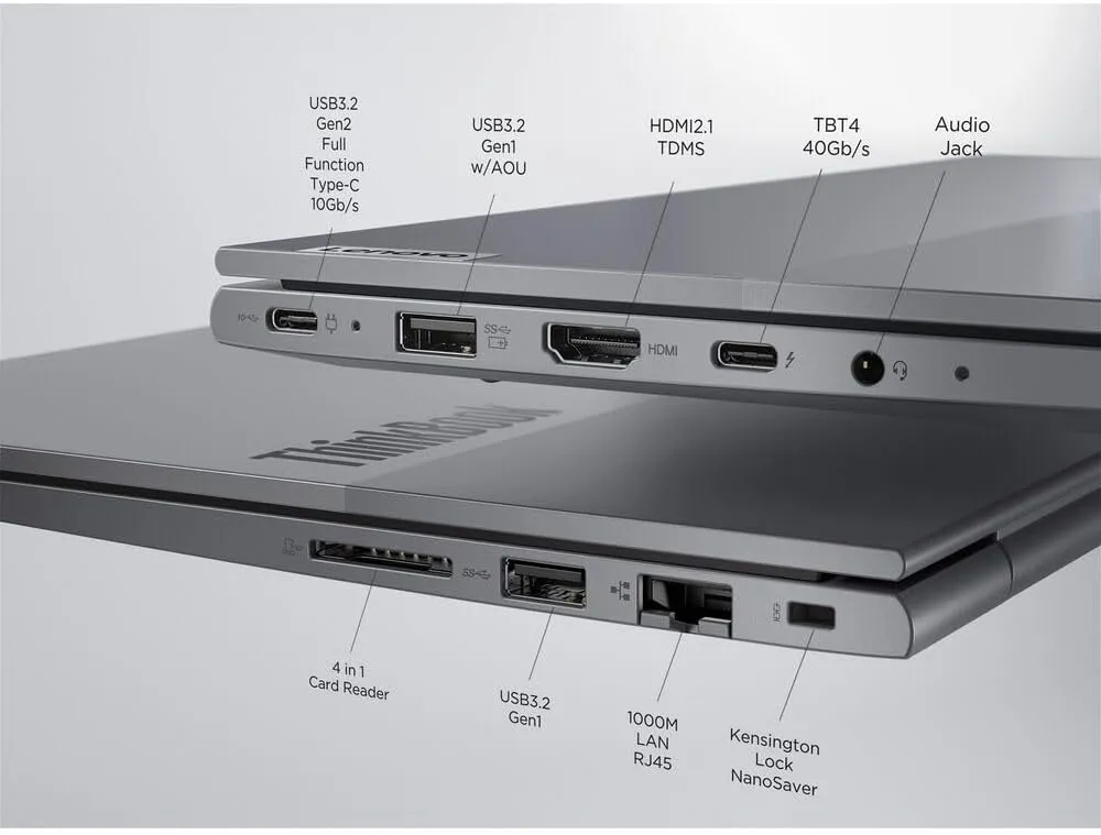 Lenovo ThinkBook 14 G7 IML Laptop 2025-14" WUXGA Touch Intel Graphics - Intel Ultra 7 155U 12 Cores - 48GB DDR5 8TB NVMe SSD - Backlit Keyboard Fingerprint Thunderbolt 4 Wi-Fi 6 - Win10 Pro 32GB USB