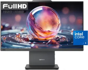 Lenovo ThinkCentre All-in-One Business Computer, 23.8" FHD Display, 13th Gen Intel 6-Core Processor, 32GB DDR5 RAM, 1TB PCIe SSD, Wi-Fi 6, HDMI, USB-C, Webcam, Windows 11 Pro