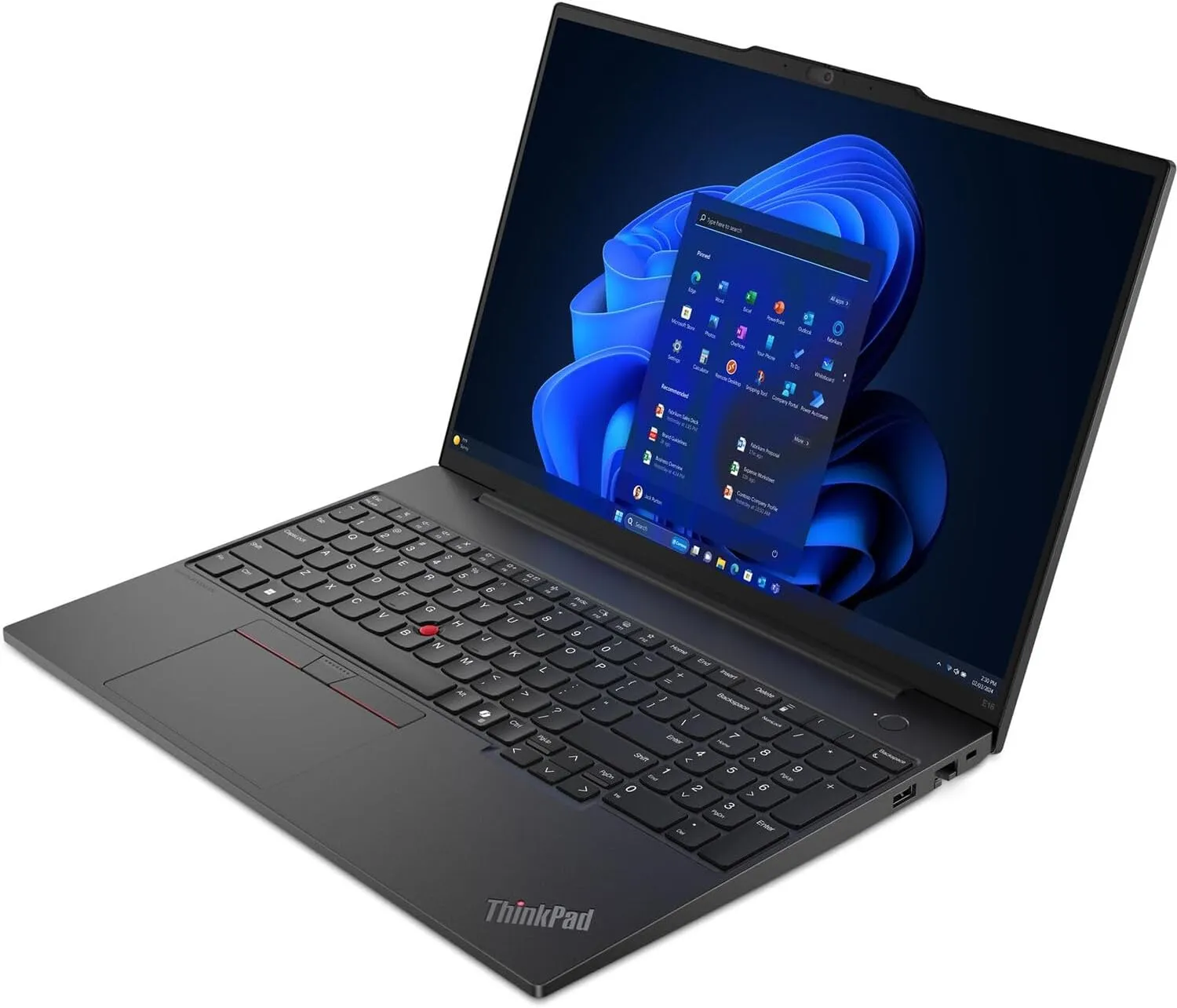 Lenovo ThinkPad E16 Gen 2 Laptop 2024-16" WUXGA Touch AMD Radeon 680M Graphics - AMD Ryzen 7 7735U 8 Cores - 16GB DDR5 512GB NVMe SSD - Backlit Keyboard Fingerprint Wi-Fi 6 - Win11 Pro 32GB USB