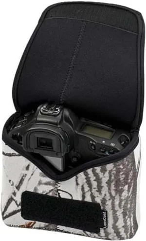 LensCoat BodyBag Pro camouflage neoprene protection camera body bag case (Realtree AP Snow)