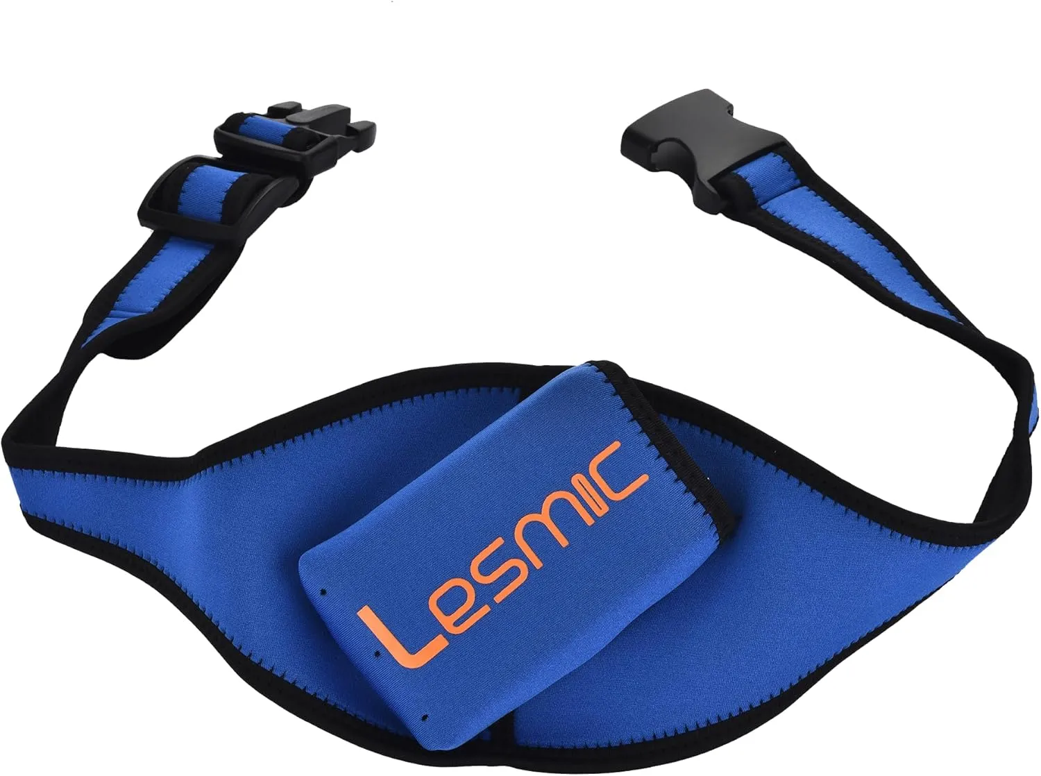 Lesmic Adjustable Angled Fitness Aerobic Mic Belt Microphone Pouch Bodypack Holder Transmitter Carrier for Lesmills Group exercise GX instructors Theater speakers BLUE