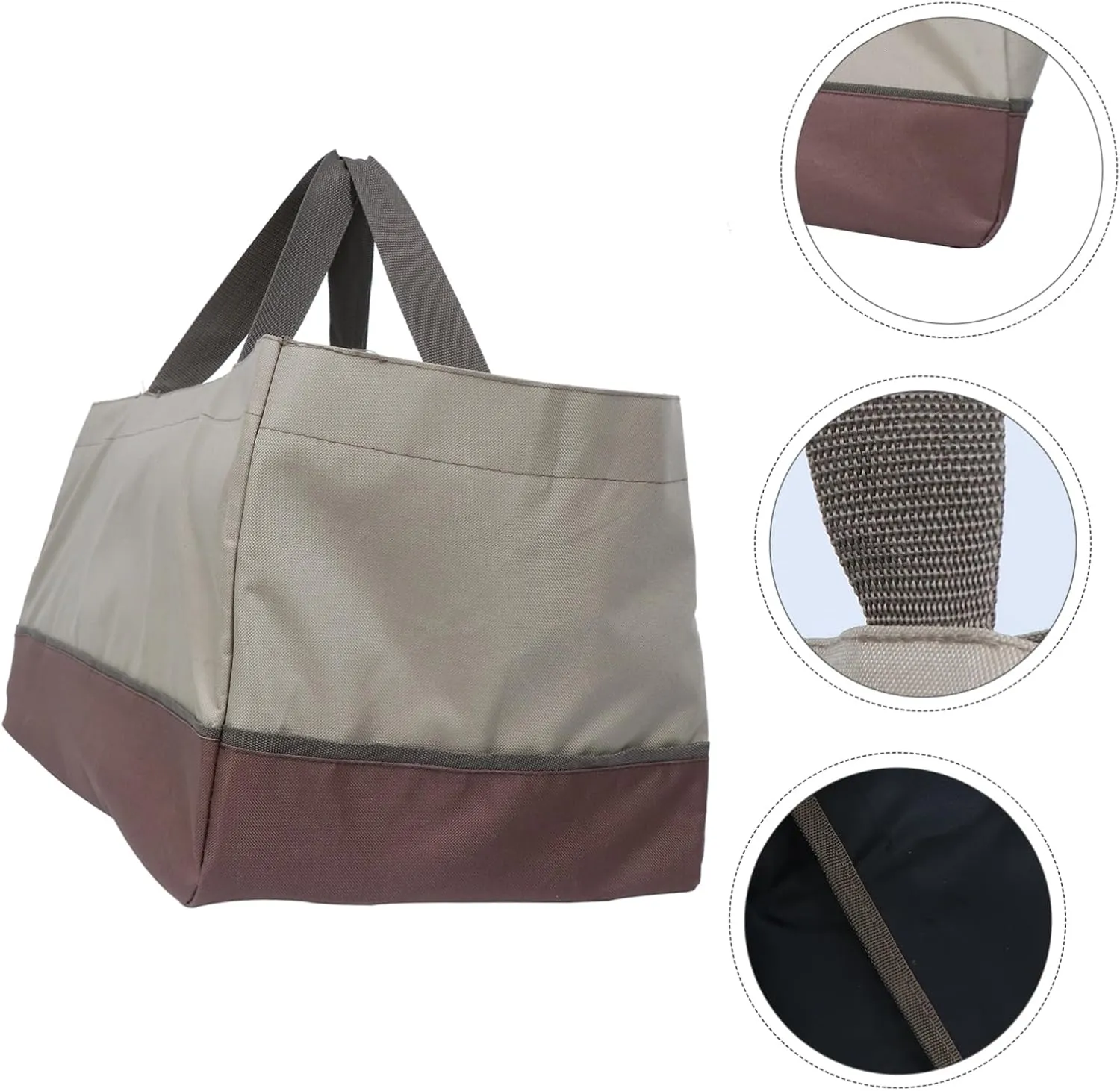 LIFKOME Firewood Carrier Bag Oxford Cloth Log Bag for Storage Camping and Housework