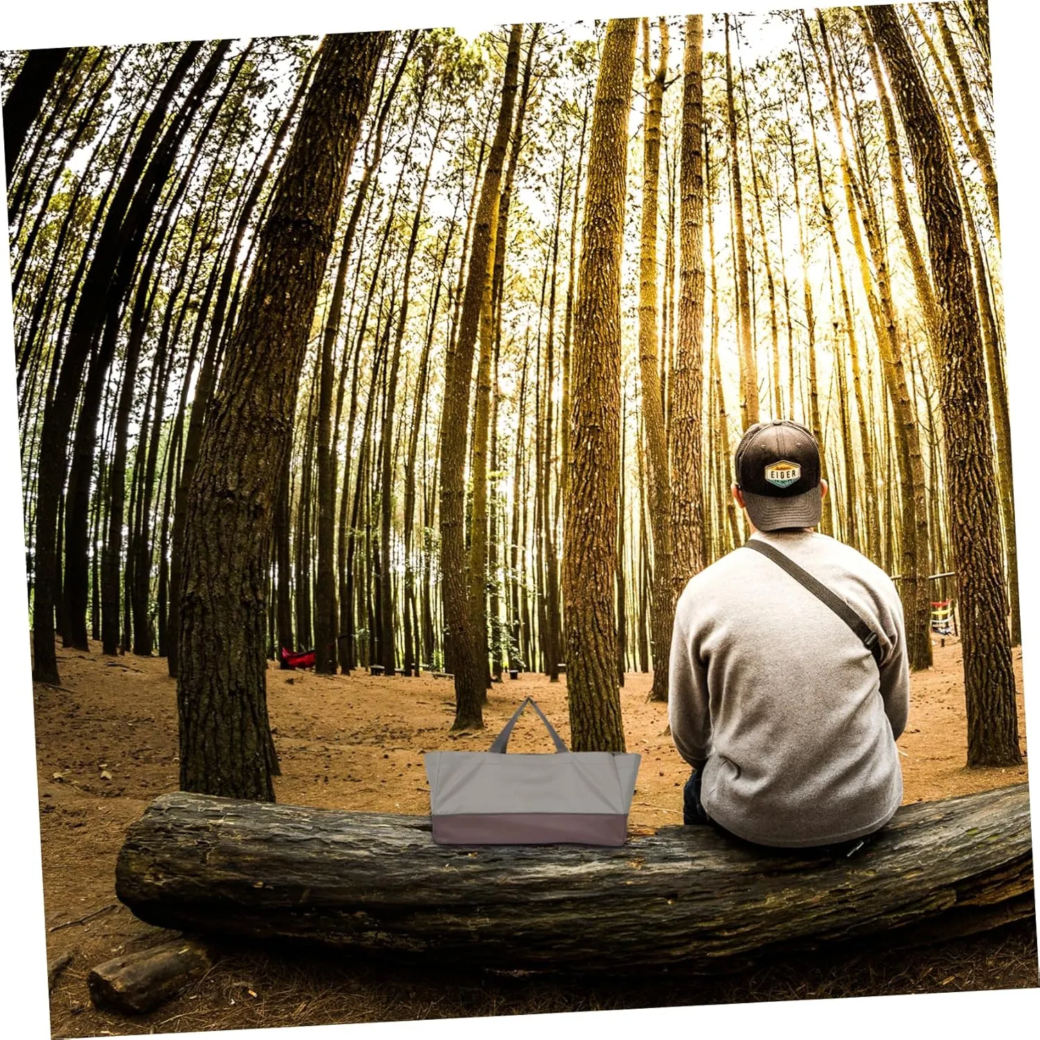 LIFKOME Firewood Carrier Bag Oxford Cloth Log Bag for Storage Camping and Housework