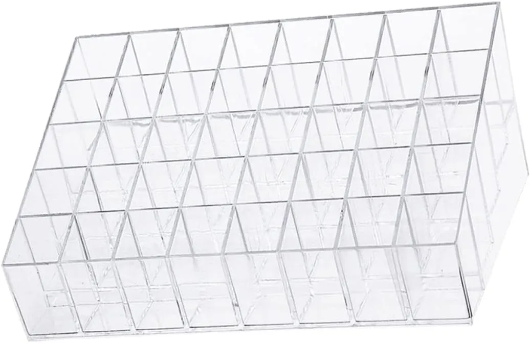 Lipstick Rack Transparent Lip Gloss Organizer for Nail Polish Durable Storage Container for Makeup and Items Present for Friends