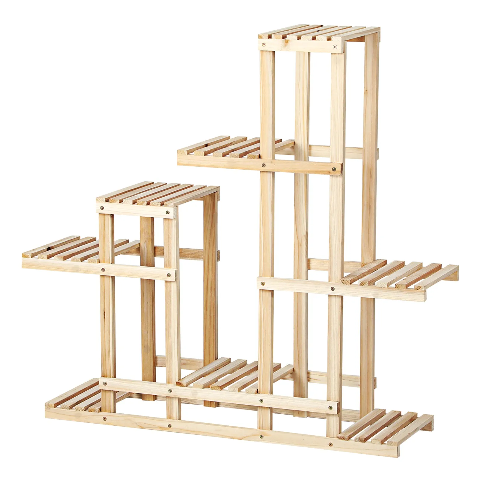 Livsip Plant Stand Garden Planter Wooden Flower Pot Rack Shelving Indoor Outdoor