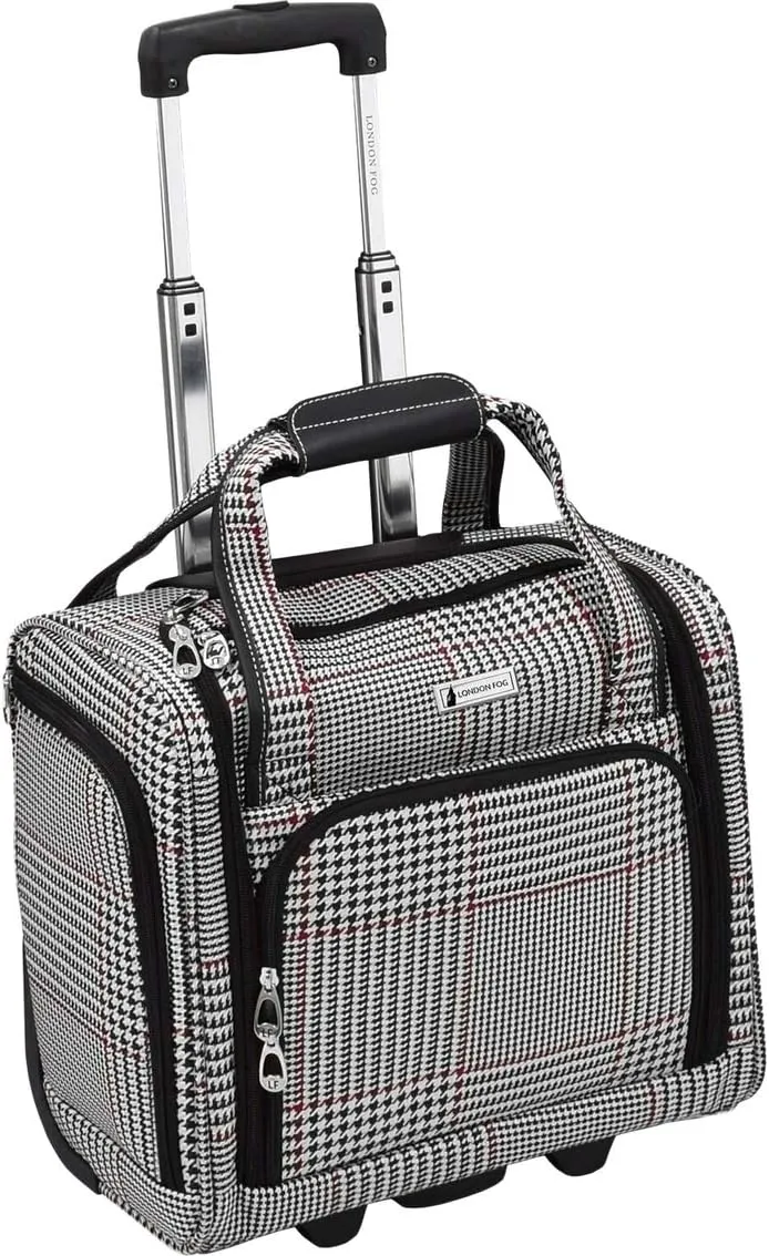 London Fog Sheffield 15" Softside, Under The Seat, Carry-On, 2-Wheeled Rolling Bag,